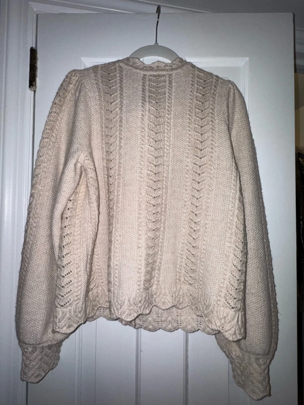 Boden Cream Knit Cardigan with Black Bow - Picture 6 of 6